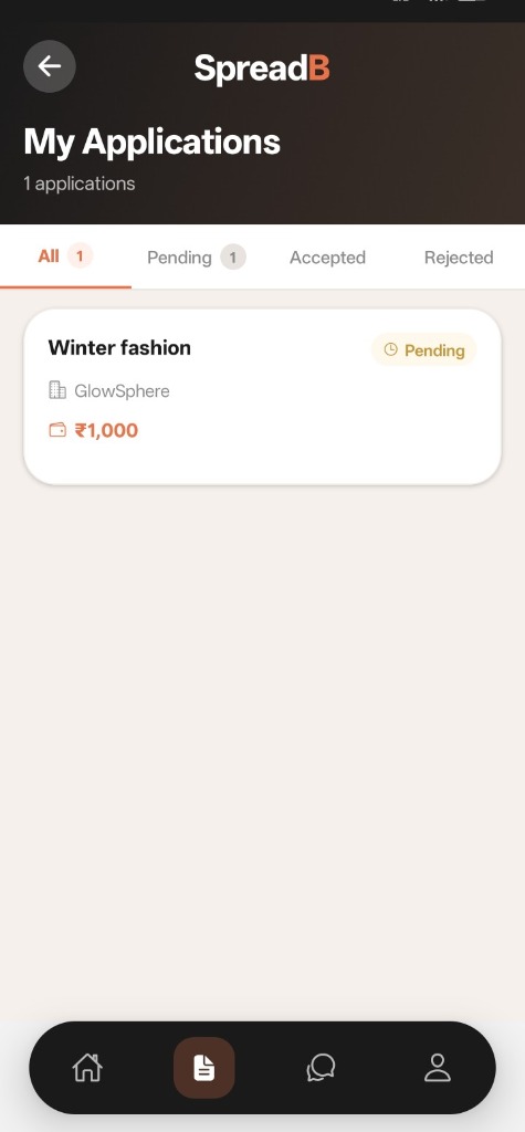 SpreadB My Applications List