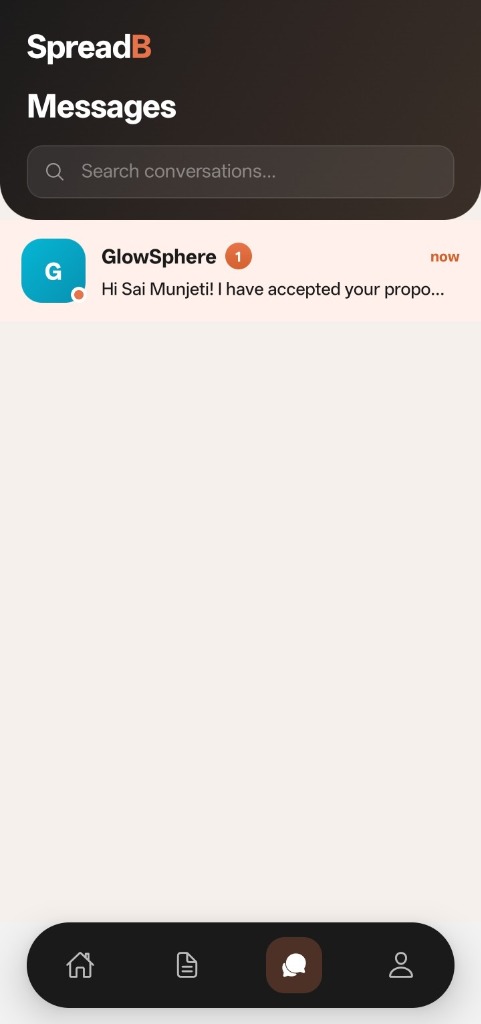 SpreadB Secured Chat Messages Workspace