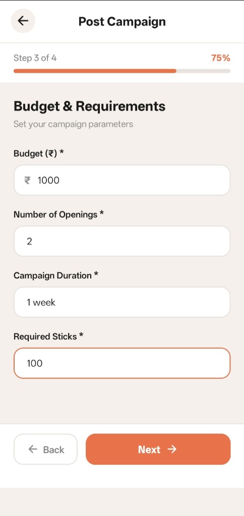 SpreadB Post Campaign Step 3