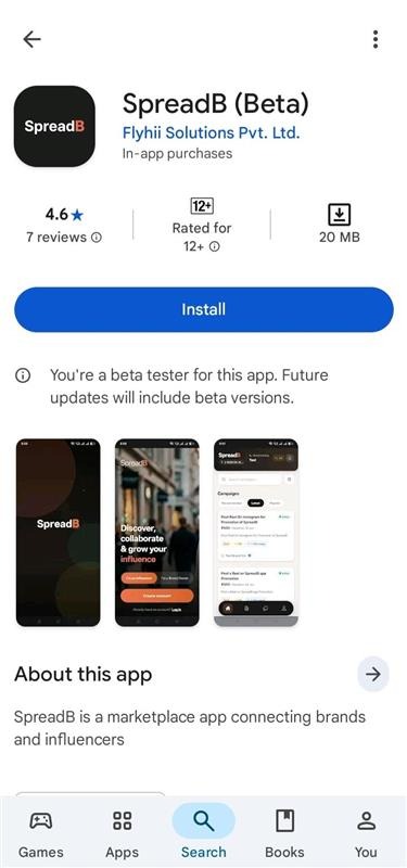 SpreadB on Google Play Store